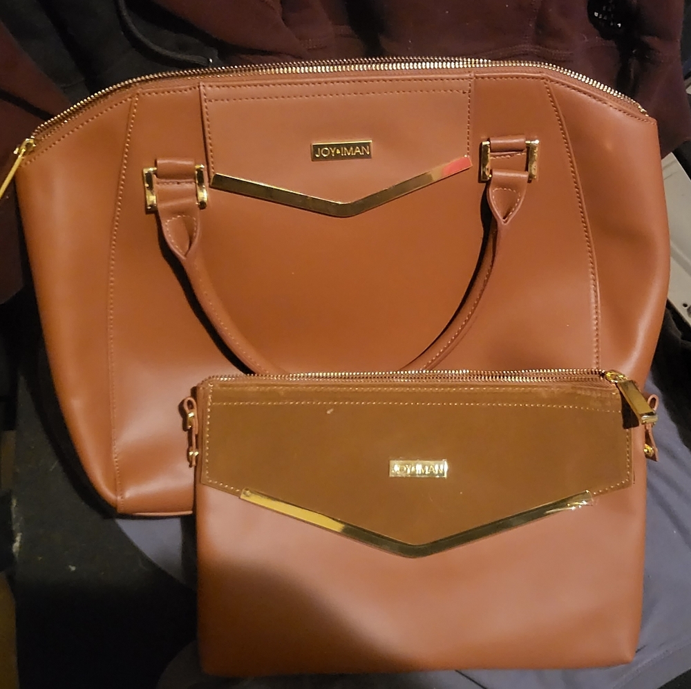 Joy and Iman purse and clutch